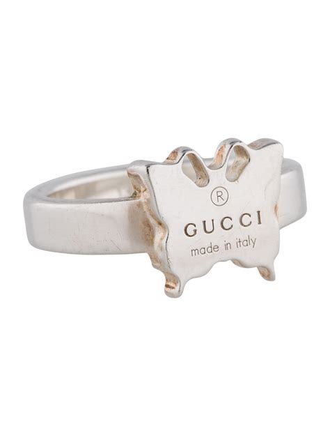 cheap gucci ring|gucci sterling silver butterfly ring.